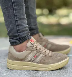 حراج فوق العاده  کفش اسپرت جدید مردانه بادوام و باکیفیت رنگ شتری  کد 3610