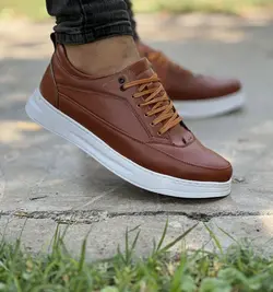فروش ویژه کفش اسپرت مردانه  مدل ونس جذاب و باکیفیت رنگ قهوه ای کد 3486