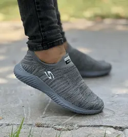 حراج فوق العاده  کفش اسپرت مردانه پسرانه طبی شیک و با کیفیت  رنگ طوسی