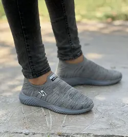 حراج فوق العاده  کفش اسپرت مردانه پسرانه طبی شیک و با کیفیت  رنگ طوسی