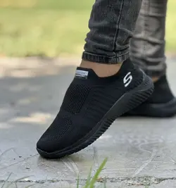 حراج فوق العاده  کفش اسپرت مردانه پسرانه طبی شیک و به روز  رنگ مشکی  تمام