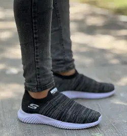 فروش ویژه کفش اسپرت مردانه پسرانه طبی  جدید  و جذاب رنگ مشکی طوسی