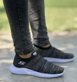 فروش ویژه کفش اسپرت مردانه پسرانه طبی  جدید  و جذاب رنگ مشکی طوسی