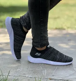 فروش ویژه کفش اسپرت مردانه پسرانه طبی  جدید  و جذاب رنگ مشکی طوسی