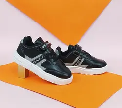 کفش کتونی  اسپرت بچگانه مدل فشیون رنگ  مشکی طوسی