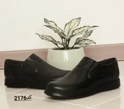 کفش مجلسی اداری مردانه و پسرانه مدل اکو  رنگ مشکی 2176