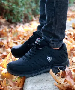 کفش کتونی اسپرت مردانه پسرانه مدل ریبو ک زیره تزریق رنگ مشکی کد 9998