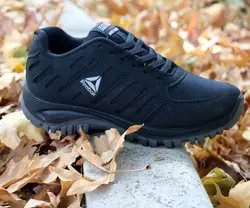 کفش کتونی اسپرت مردانه پسرانه مدل ریبو ک زیره تزریق رنگ مشکی کد 9998