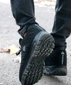 کفش کتونی اسپرت مردانه پسرانه مدل ریبو ک زیره تزریق رنگ مشکی کد 9998