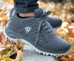 کفش کتونی اسپرت مردانه پسرانه مدل ریبو ک زیره تزریق رنگ طوسی کد 9999