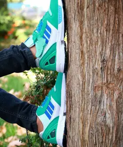 کفش کتونی اسپرت مردانه پسرانه مدل زد ایکس zx رنگ سبزآبی کد 3600