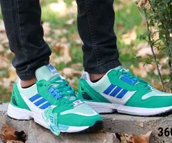 کفش کتونی اسپرت مردانه پسرانه مدل زد ایکس zx رنگ سبزآبی کد 3600