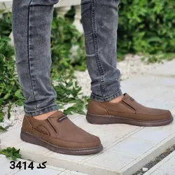 کفش اسپرت ونس  مردانه پسرانه مدل جدید رویه هورس دور دوخت رنگ قهوه ای کد 3414