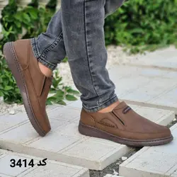 کفش اسپرت ونس  مردانه پسرانه مدل جدید رویه هورس دور دوخت رنگ قهوه ای کد 3414