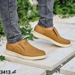 کفش اسپرت ونس  مردانه پسرانه مدل جدید رویه هورس دور دوخت رنگ خرلی کد 3413