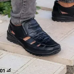 کفش صندل تابستانه مردانه مدل جدید  رنگ مشکی تمام کد 2301