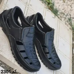 کفش صندل تابستانه مردانه مدل جدید  رنگ مشکی تمام کد 2301
