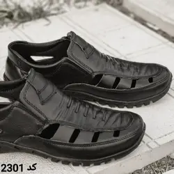 کفش صندل تابستانه مردانه مدل جدید  رنگ مشکی تمام کد 2301