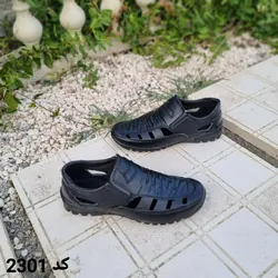کفش صندل تابستانه مردانه مدل جدید  رنگ مشکی تمام کد 2301