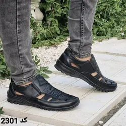 کفش صندل تابستانه مردانه مدل جدید  رنگ مشکی تمام کد 2301