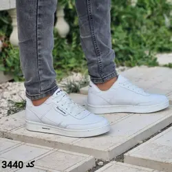 کفش اسپرت ونس مردانه پسرانه مدل ریبوک بندی  رنگ سفید تمام کد 3440