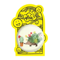 پیکسل بزرگ کاکتوس و جوجه تیغی