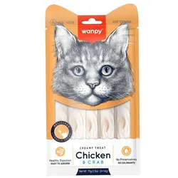 بستنی گربه ونپی مدل میکس مرغ و خرچنگ وزن 70 گرم
