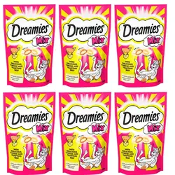 غذای تشویقی گربه دریمز مدل Snack With Beef and Chese وزن 60 گرم بسته 6 عددی