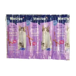 غذای تشویقی گربه وینستون مدل مدادی کد 2025 وزن 100 گرمی بسته 10 عددی