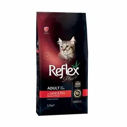 غذای خشک گربه رفلکس پلاس مدل lamb&amp;rice وزن 1.5 کیلوگرم
