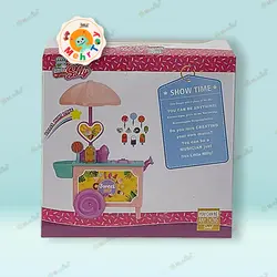 عروسک با چرخ بستنی فروشی