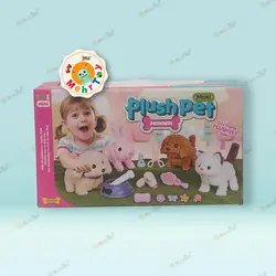 عروسک سگ قدم زن با لوازم