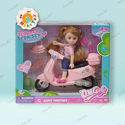 عروسک دختر موتور سوار o.m.g