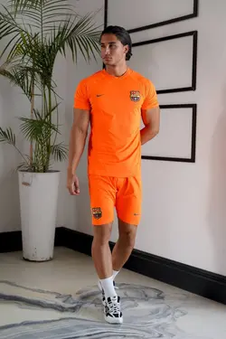 ست پیراهن شورت باشگاهی(طرفداری) تیم های خارجی-پارچه تنفسی و کشی-باجنسی فوق العاده عالی