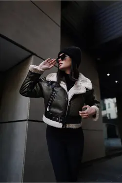 کاپشن بوفالو زنانه طرح زارا ترک