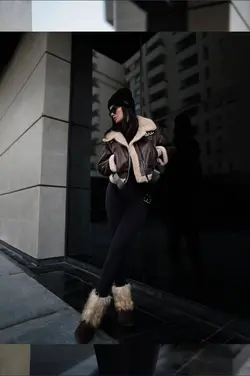 کاپشن بوفالو زنانه طرح زارا ترک