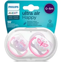 پستانک ارتودنسی اونت 0-6 ماه سری UltraAir مدل SCF080/02