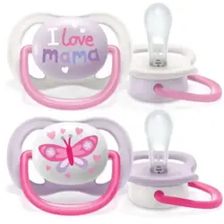 پستانک ارتودنسی اونت 0-6 ماه سری UltraAir مدل SCF080/02