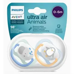 پستانک ارتودنسی اونت 0-6 ماه سری UltraAir مدل SCF080/05