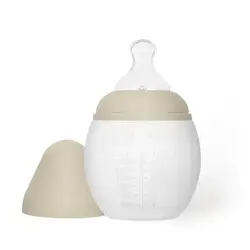 شیشه شیر ضد نفخ 240 میل elhee رنگ بژ (Sand)