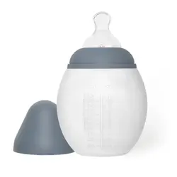 شیشه شیر ضد نفخ 330 میل elhee رنگ فیلی (Blue Grey)