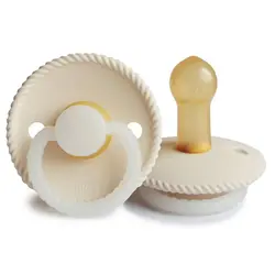 پستانک شب تاب فریگ لاتکس طنابی سایز 2 رنگ Cream Night (کرم)