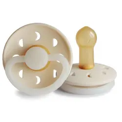 پستانک شب تاب فریگ لاتکس فاز ماه سایز 2 رنگ Cream Night (کرم)