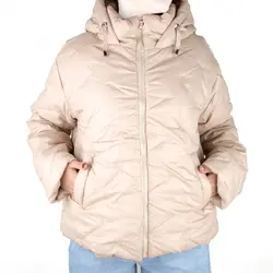 کاپشن زنانه کوتاه کلاه دار نیزل nizel