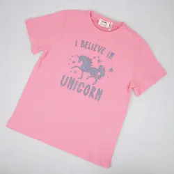 تیشرت دخترانه کوتون طرح یونی کورن