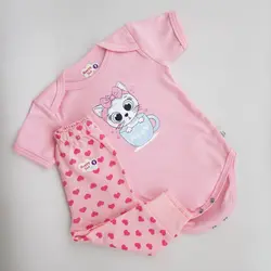 زیر دکمه دار کوتاه نوزادی دخترانه