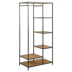 رگال لباس فلزی جوشی کنار طبقه ابعاد 170*120*35 - فروشگاه آنلاین قفسه بندی امیر