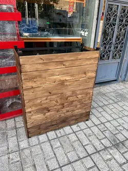 ویترین پیشخوان بوتیک چوب روسی بدون شیشه ارتفاع 100 عرض 100 عمق 40 - فروشگاه آنلاین قفسه بندی امیر