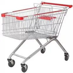 چرخ خرید فروشگاهی فلزی ( ترولی ) 120 لیتری - فروشگاه آنلاین قفسه بندی امیر