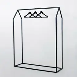 رگال آویز لباس فلزی جوشی طرح کلبه - فروشگاه آنلاین قفسه بندی امیر